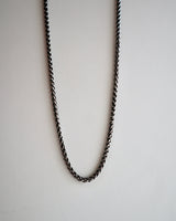 thick black stainless necklace(stainless steel)