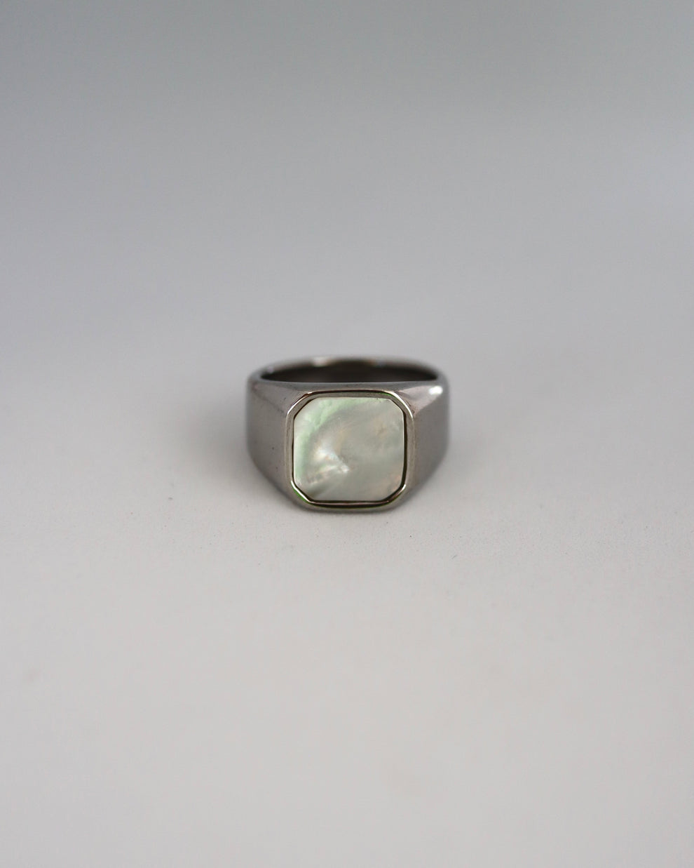 white square shell ring – beller