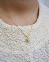 gemstone solitaire necklace