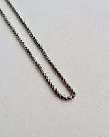 thick black stainless necklace(stainless steel)