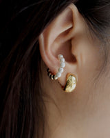 pearl & ball earcuff
