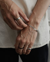 simple winding stainless bangle(stainless steel)