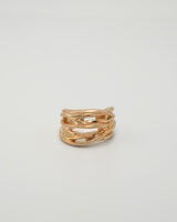 overlapping threads pinky ring & ear cuff