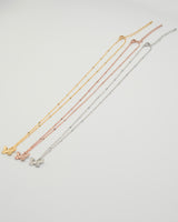 shiny butterfly necklace