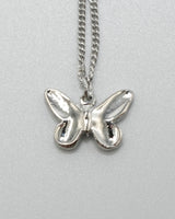 shiny butterfly necklace