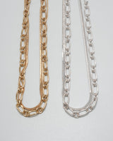 matte triple necklace
