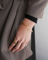 simple winding stainless bangle(stainless steel)