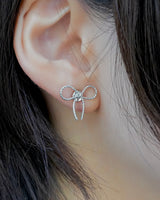 magnet ribbon earring