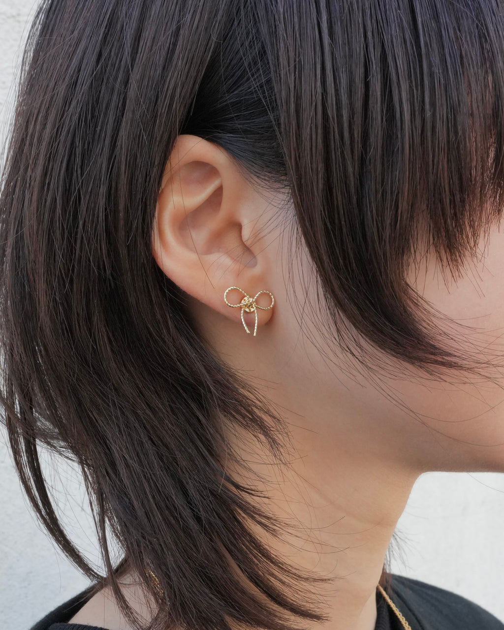 magnet ribbon earring - beller