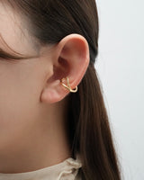 cross cubic ear cuff
