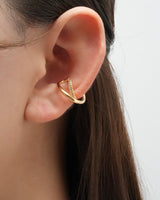 cross cubic ear cuff