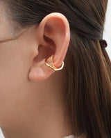 cross cubic ear cuff