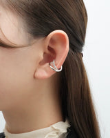 cross cubic ear cuff