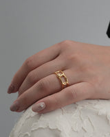 twist chain nuit ring