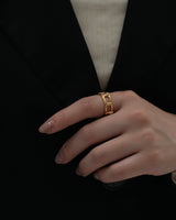 twist chain nuit ring