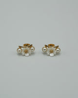 between flower pierce & earring