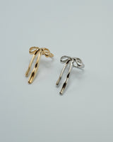 asymmetry ribbon ear cuff