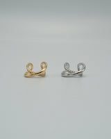 cross cubic ear cuff