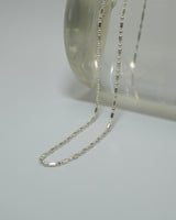 crystal chain necklace (silver925)