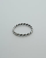 twisted rope ring(silver925)