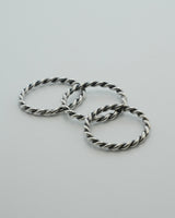twisted rope ring(silver925)