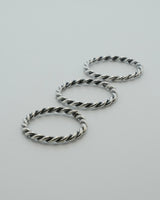 twisted rope ring(silver925)