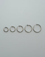 minimal hoop earring(stainless steel)
