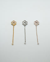 clover chain magnetic earring