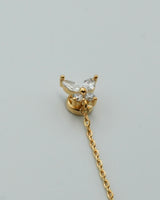 butterfly chain magnetic earring