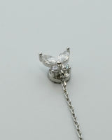 butterfly chain magnetic earring