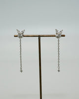 butterfly chain magnetic earring