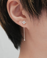 clover chain magnetic earring