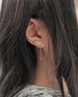 butterfly chain magnetic earring