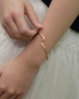 mat wave cuff bangle