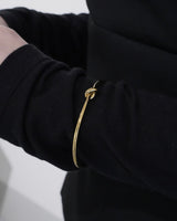 knot stainless bangle (stainless steel)