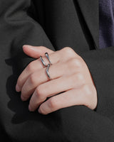 dual curve stainless ring (stainless steel)