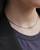 clear strand stainless necklace (stainless steel)