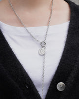 coin toggle stainless necklace