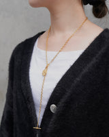 coin toggle stainless necklace