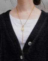 coin toggle stainless necklace