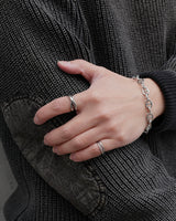 dual crossover stainless ring (stainless steel)