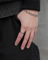 dual crossover stainless ring (stainless steel)