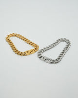 curb chain stainless bracelet (stainless steel)