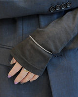 clear stone stainless bracelet (stainless steel)