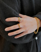 knot link stainless ring (stainless steel)