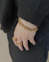 curb chain stainless bracelet (stainless steel)