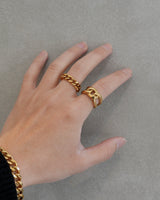 knot link stainless ring (stainless steel)