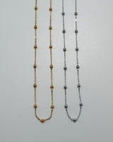 Station Ball Necklace(stainless steel)