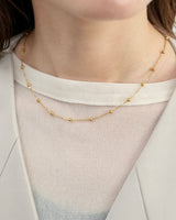 Station Ball Necklace(stainless steel)