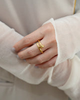 Nail Wrap Gold Ring(stainless steel)
